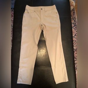 Lululemon ABC Slim Fit 5 Pocket Pant Light Khaki Men's Size 29 EUC!